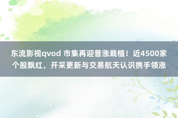 东流影视qvod 市集再迎普涨栽植！近4500家个股飘红，开采更新与交易航天认识携手领涨