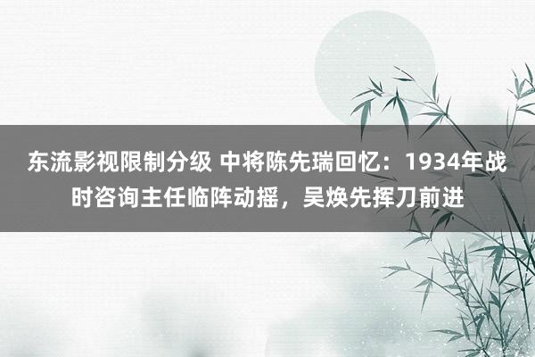 东流影视限制分级 中将陈先瑞回忆：1934年战时咨询主任临阵动摇，吴焕先挥刀前进